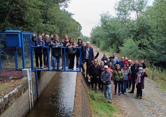 Regantes conocen en terreno la gestión de aguas del embalse Coihueco en gira técnica clave para el futuro canal San Fabián