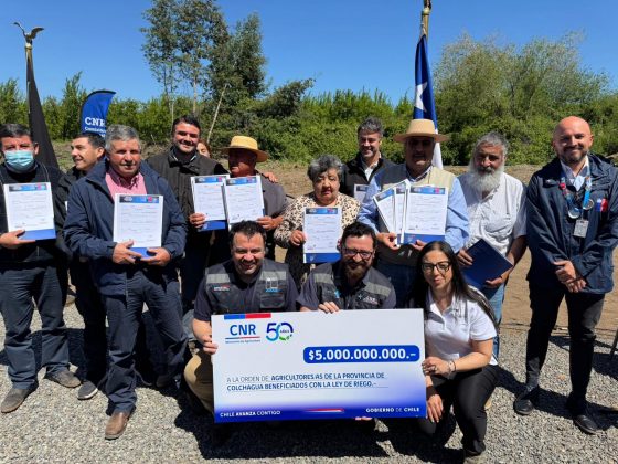 Región de O’Higgins: Inicia temporada de riego 2025-2026 con inauguración de obras en Canal Colchagua y bonificaciones por cerca de $5.000 millones