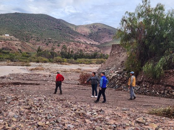 Comisión Nacional de Riego y Junta de Vigilancia de Río Hurtado recorrieron canales dañados tras sistema frontal