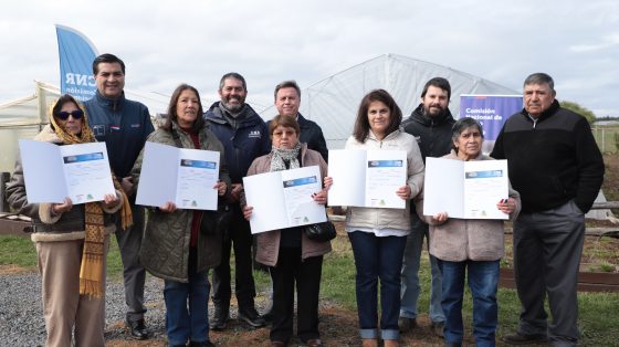 CNR inauguró proyecto de riego y entrega bonificaciones a pequeñas agricultoras de Mulchén por más de $116 millones